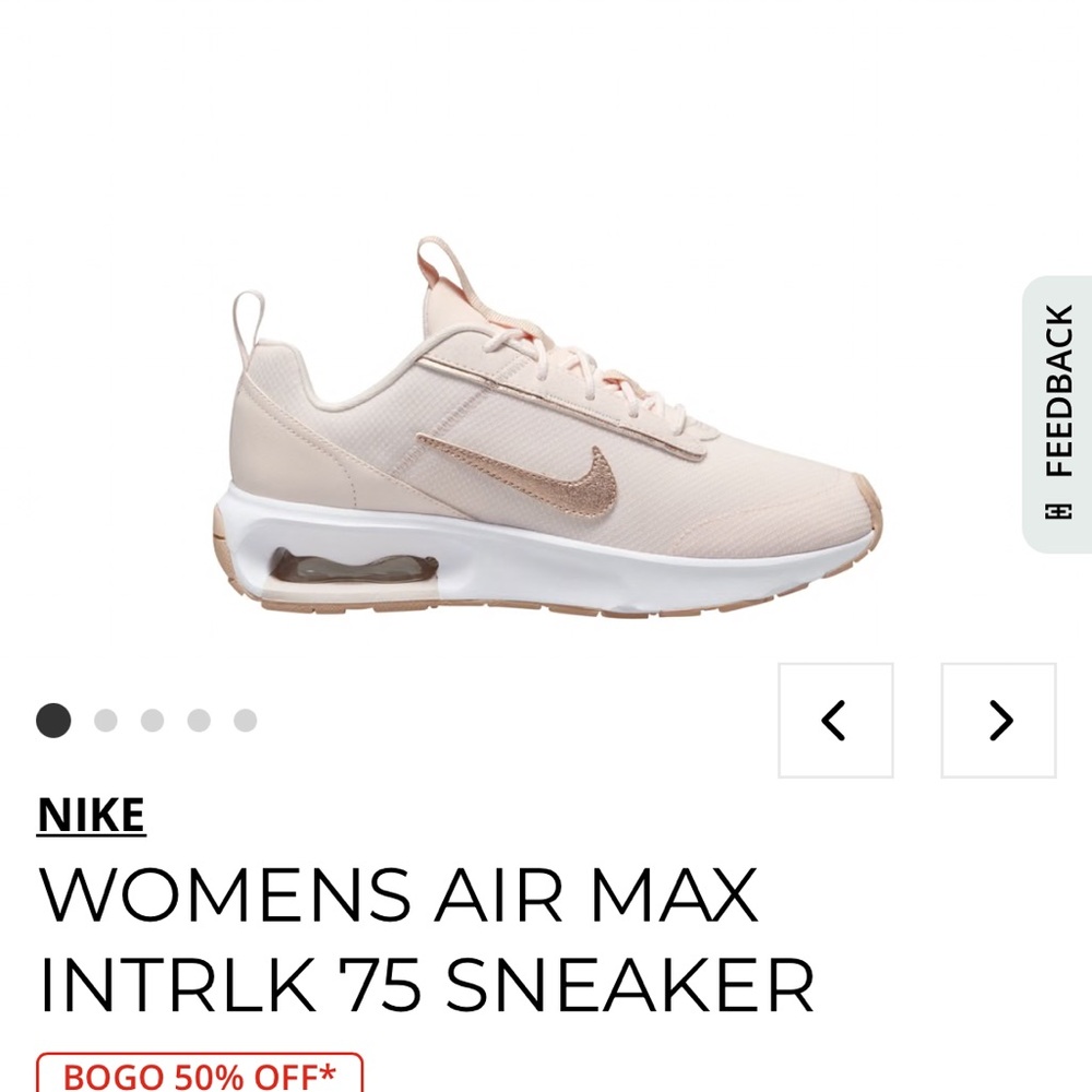 NIKE AIR MAX INTERLOCK 75 LIGHT PINK - Picture 2 of 8